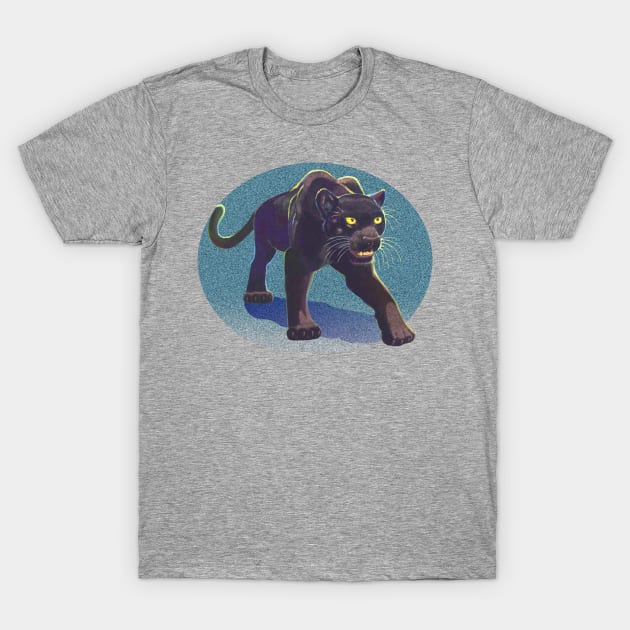 Black Panther T-Shirt by Toonicorn